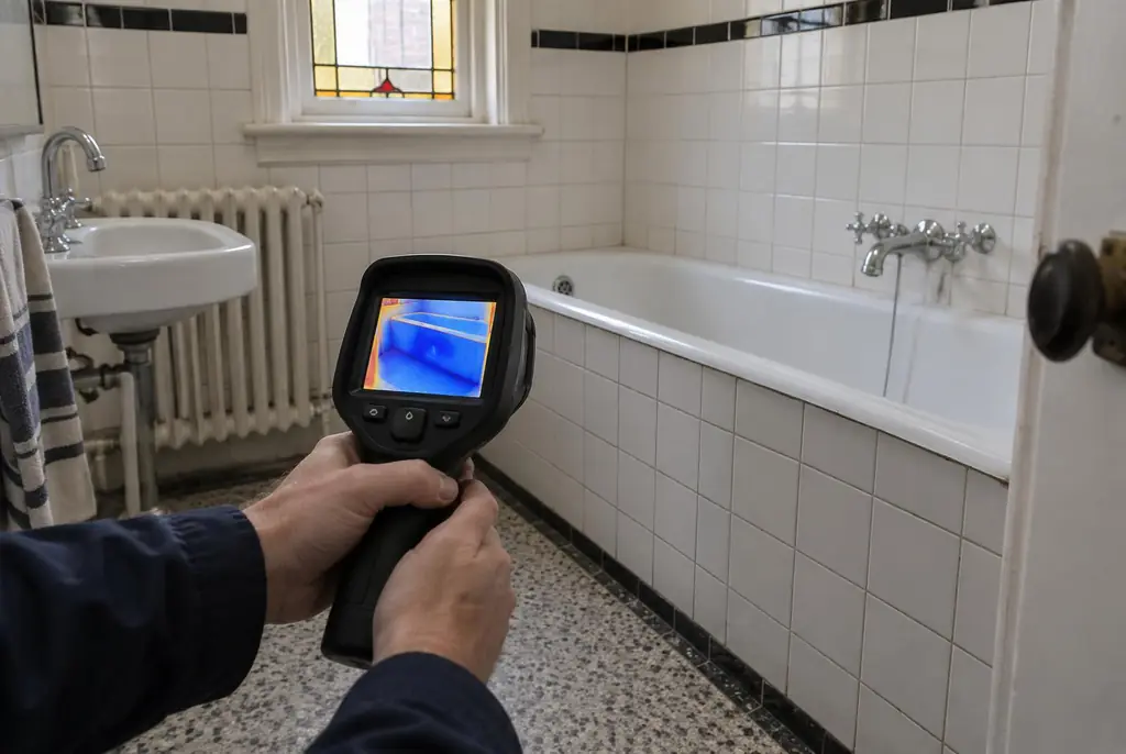 Lekdetectie Maassluis – onderzoek in een badkamer van een oudere woning