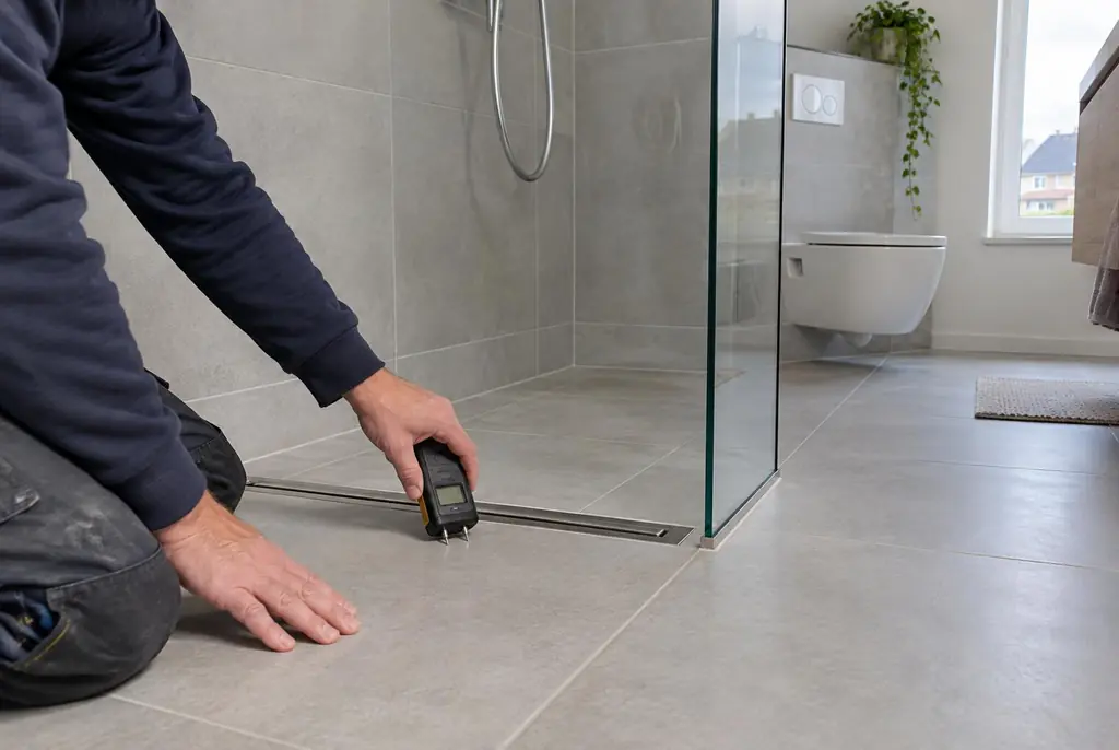 Lekdetectie Maassluis – badkamer in een nieuwbouwwoning